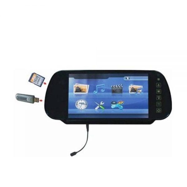 Rear-View Mirror (Bluetooth, Usb & Sd Card Slot)