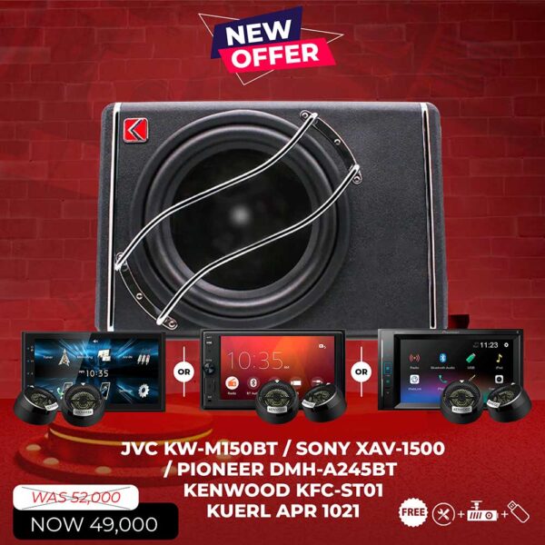 JVC KW-M15OBT / SONY XAV-1500 / PIONEER DMH-A245BT Kuerl Apr 1021 KENWOOD KFC-STO1