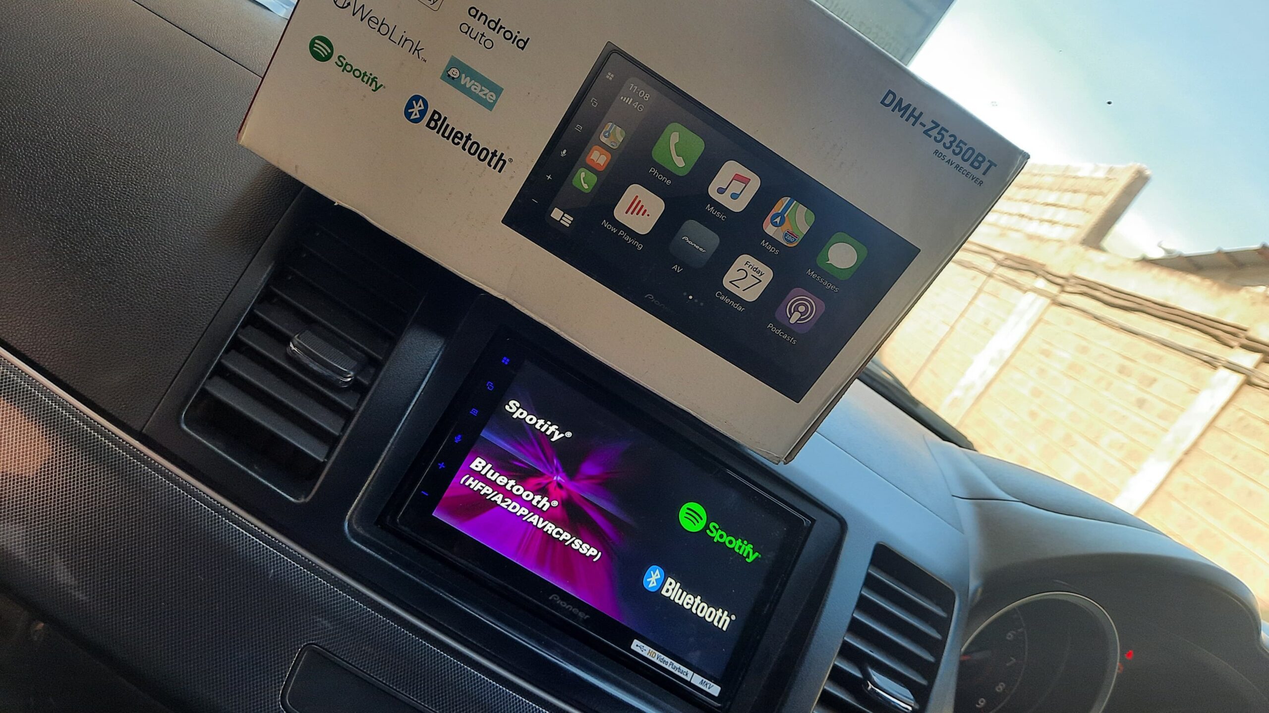 Mitsubishi Apple Carplay Android Auto Pioneer DMH-Z5350BT nairobi kenya