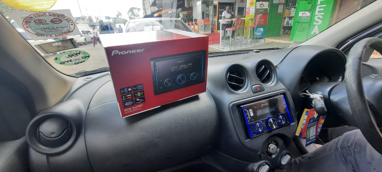 Nissan Note car audio system installation Pioneer FH S425BT Double Din Car Radio car head unit