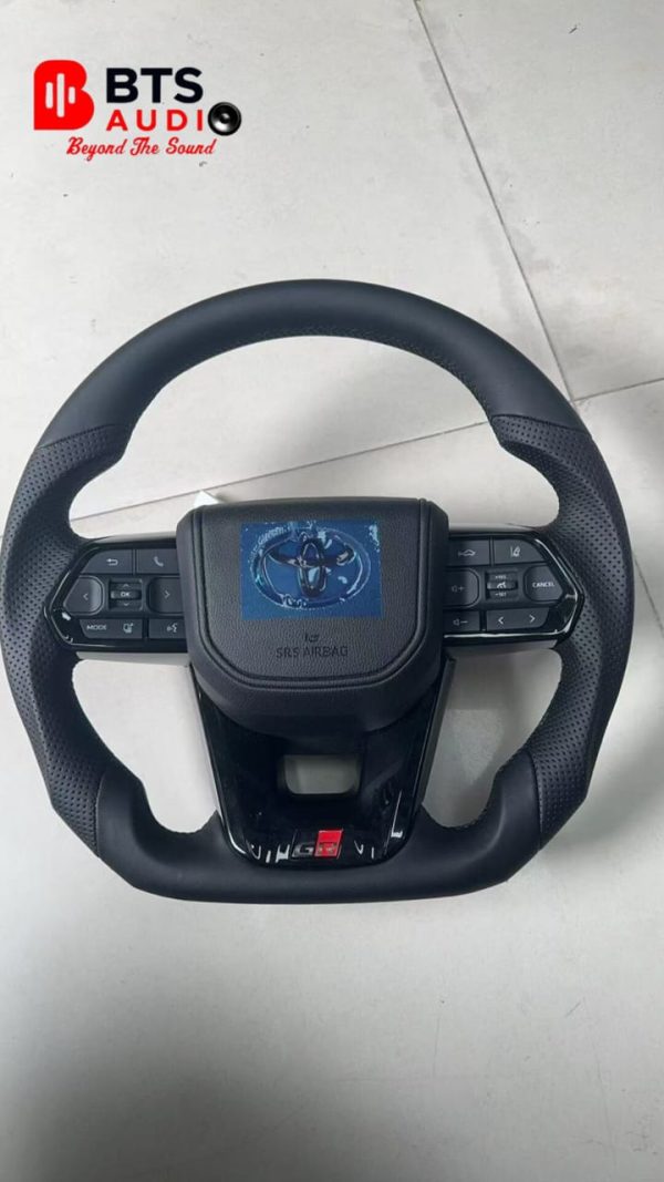 GR Toyota Landcruiser Steering Wheel Flat Bottom - Image 2