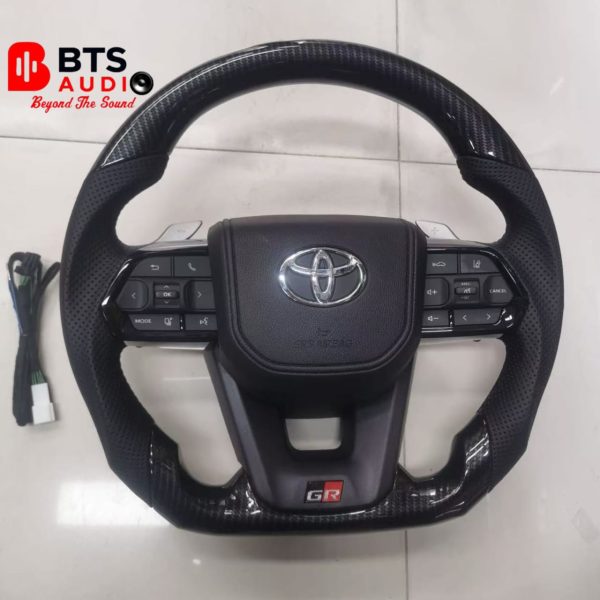 GR Toyota Carbon Steering Wheel Flat Bottom